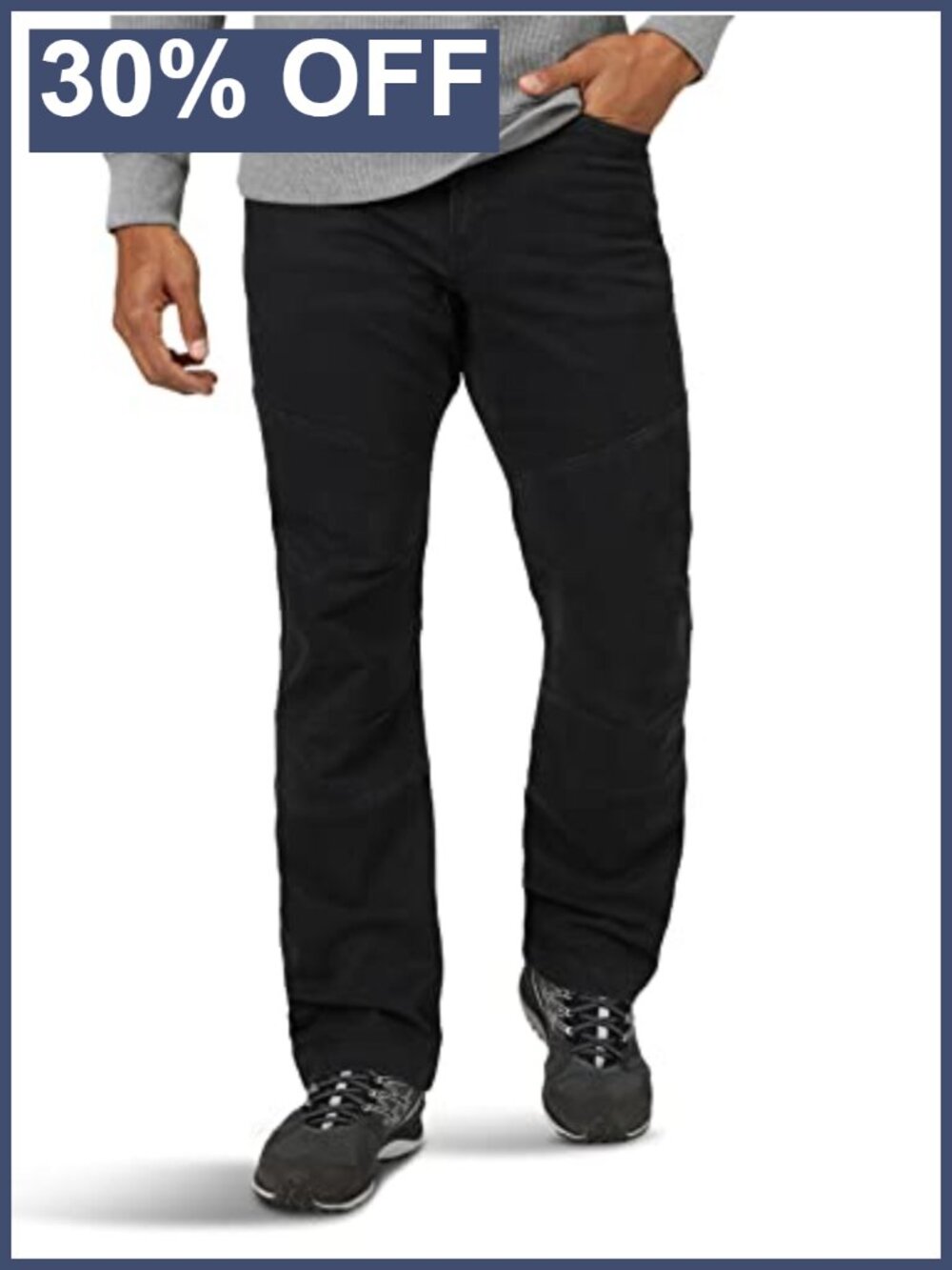 Men's Reinforced Utility Pants Moisture Wicking Stretch Canvas Straight Leg